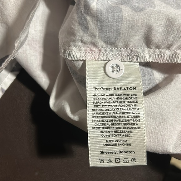 NWOT The Group Babaton Ravi Camp shirt short set - Picture 14 of 15